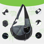 SnuggleStride™ | Hands - Free Luxury Pet Sling Bag - Aura Pet Elite