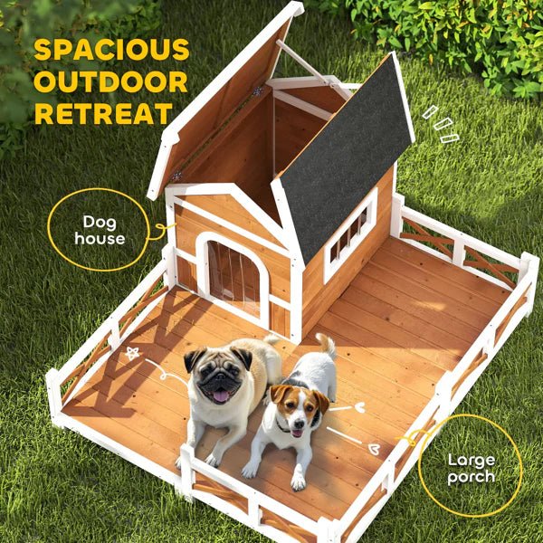 SummitCottage™ | Insulated Heavy - Duty Dog House & Sanctuary - Aura Pet Elite