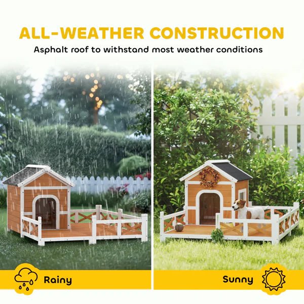 SummitCottage™ | Insulated Heavy - Duty Dog House & Sanctuary - Aura Pet Elite