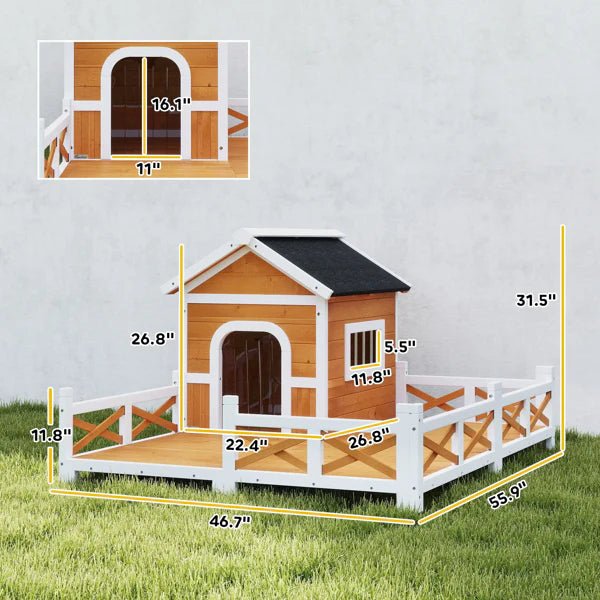 SummitCottage™ | Insulated Heavy - Duty Dog House & Sanctuary - Aura Pet Elite