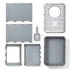 SwiftClean™ | Large Anti - Tracking Cat Basin & Drawer System - Aura Pet Elite