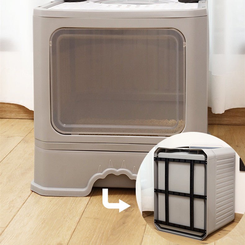 SwiftClean™ | Large Anti - Tracking Cat Basin & Drawer System - Aura Pet Elite