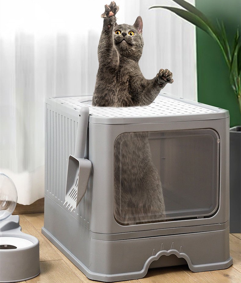 SwiftClean™ | Large Anti - Tracking Cat Basin & Drawer System - Aura Pet Elite