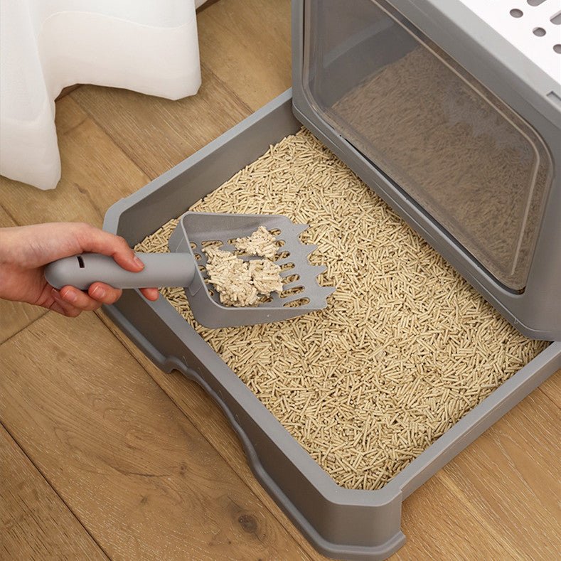 SwiftClean™ | Large Anti - Tracking Cat Basin & Drawer System - Aura Pet Elite