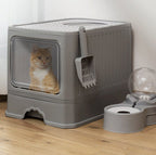SwiftClean™ | Large Anti - Tracking Cat Basin & Drawer System - Aura Pet Elite