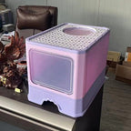 SwiftClean™ | Large Anti - Tracking Cat Basin & Drawer System - Aura Pet Elite