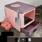 SwiftClean™ | Large Anti - Tracking Cat Basin & Drawer System - Aura Pet Elite