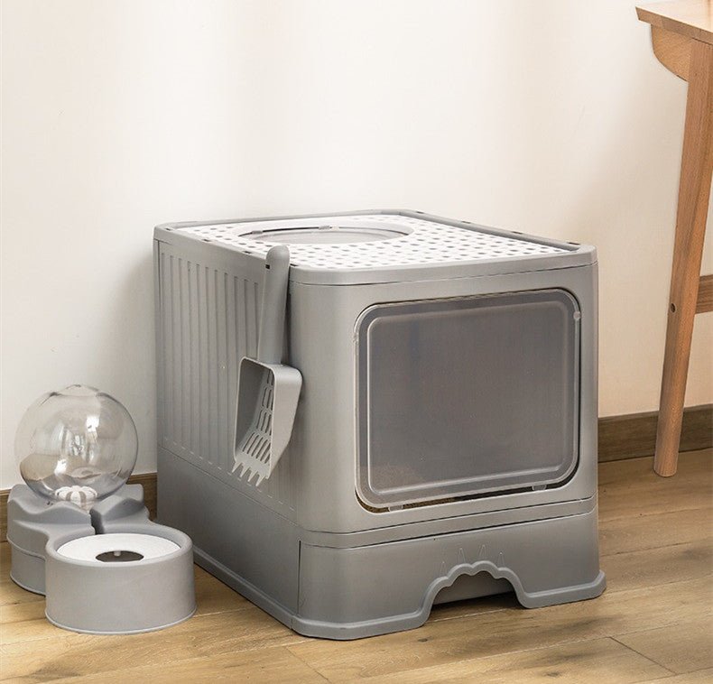 SwiftClean™ | Large Anti - Tracking Cat Basin & Drawer System - Aura Pet Elite
