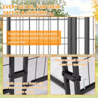 TitanShelter™ | Pro - Series Welded Wire Kennel with Protective Roof - Aura Pet Elite