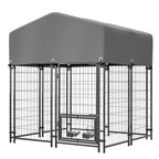 TitanShelter™ | Pro - Series Welded Wire Kennel with Protective Roof - Aura Pet Elite