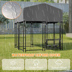 TitanShelter™ | Pro - Series Welded Wire Kennel with Protective Roof - Aura Pet Elite
