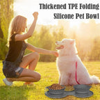 VentureBowl™ | Collapsible Dual - Pet Feeding Station - Aura Pet Elite
