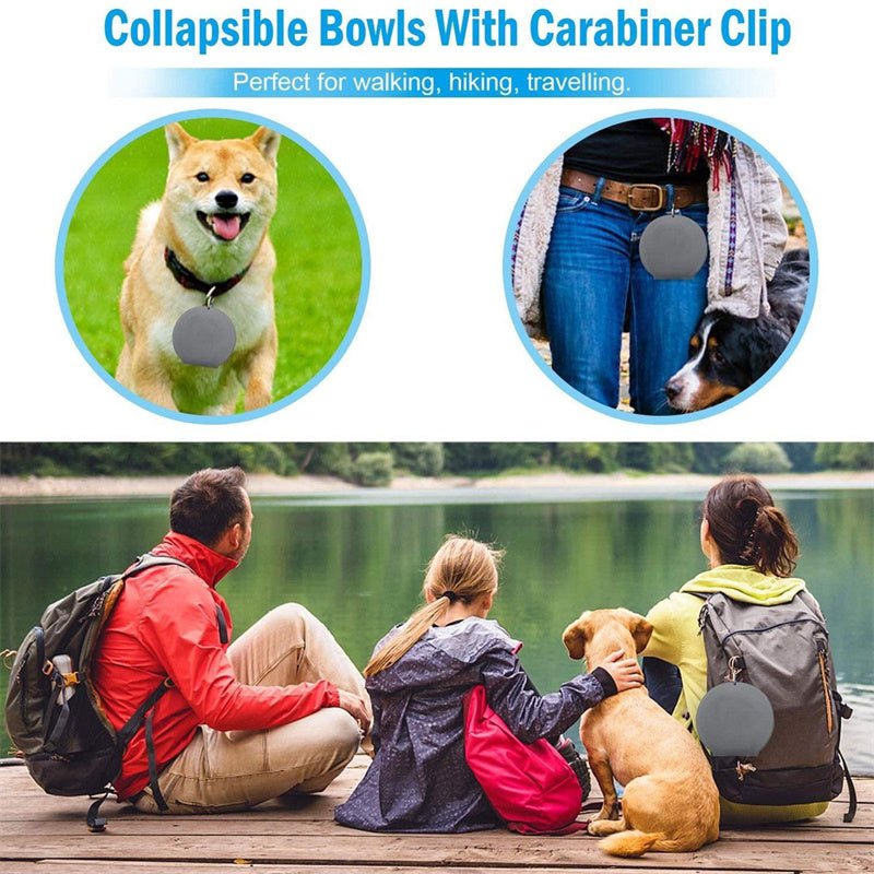 VentureBowl™ | Collapsible Dual - Pet Feeding Station - Aura Pet Elite
