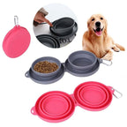 VentureBowl™ | Collapsible Dual - Pet Feeding Station - Aura Pet Elite