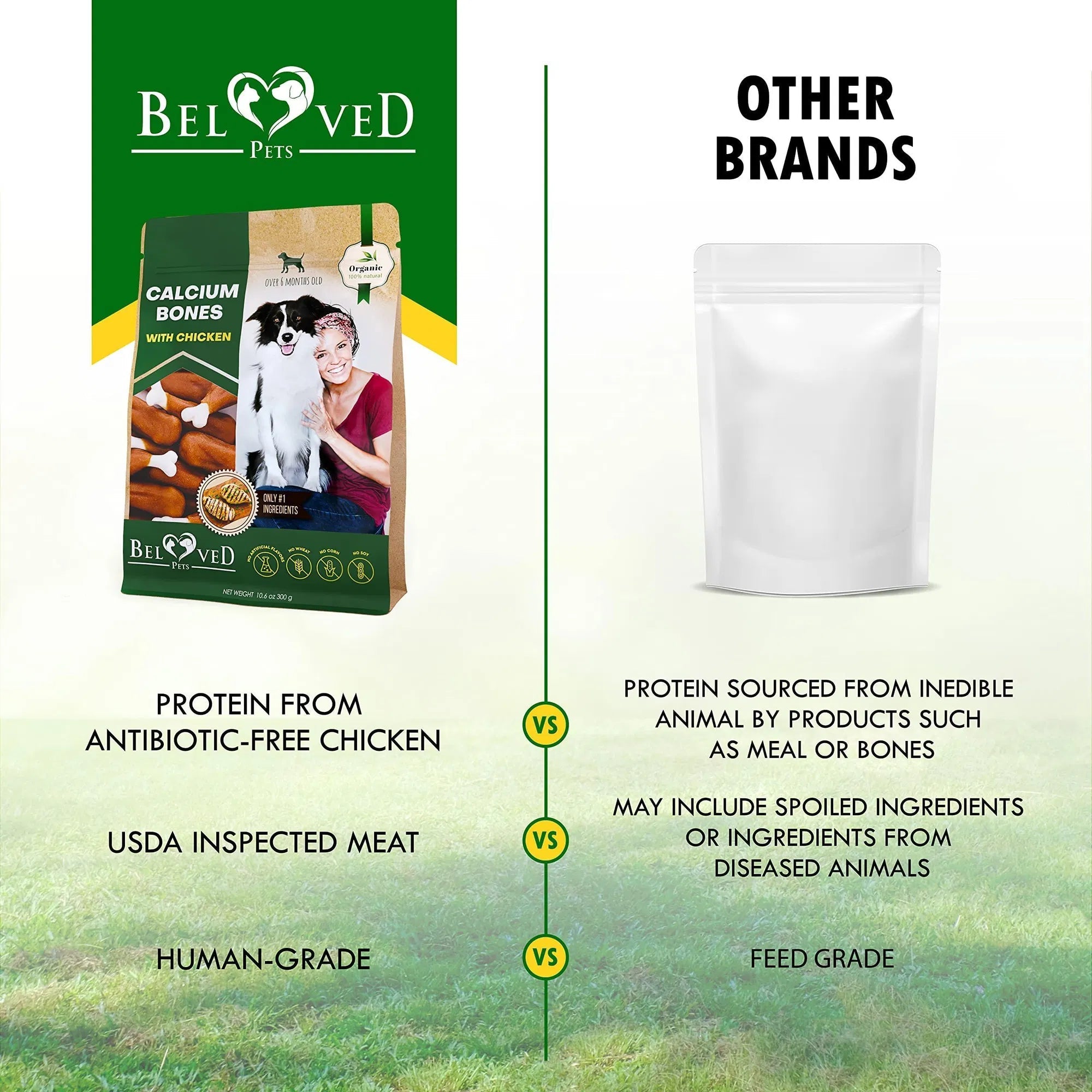VitalBone™ | Rawhide - Free Organic Chicken & Calcium Treats - Aura Pet Elite