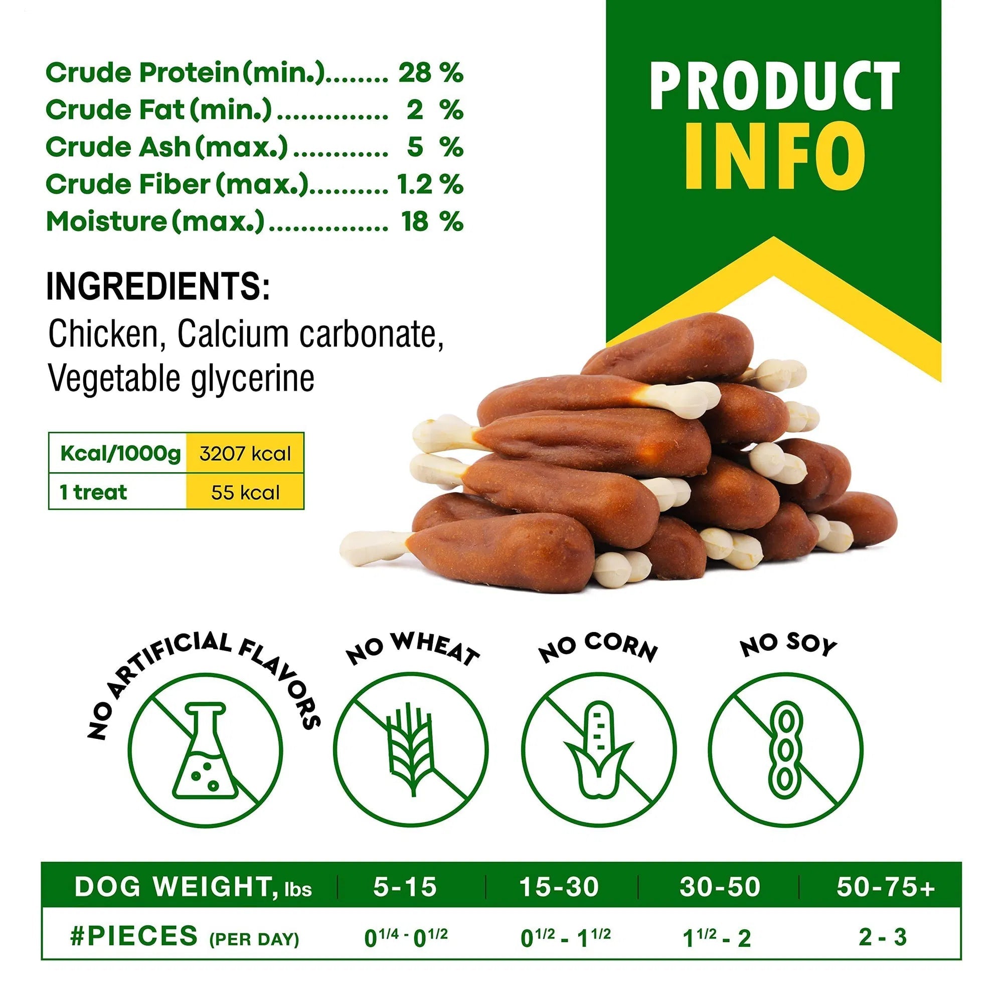 VitalBone™ | Rawhide - Free Organic Chicken & Calcium Treats - Aura Pet Elite
