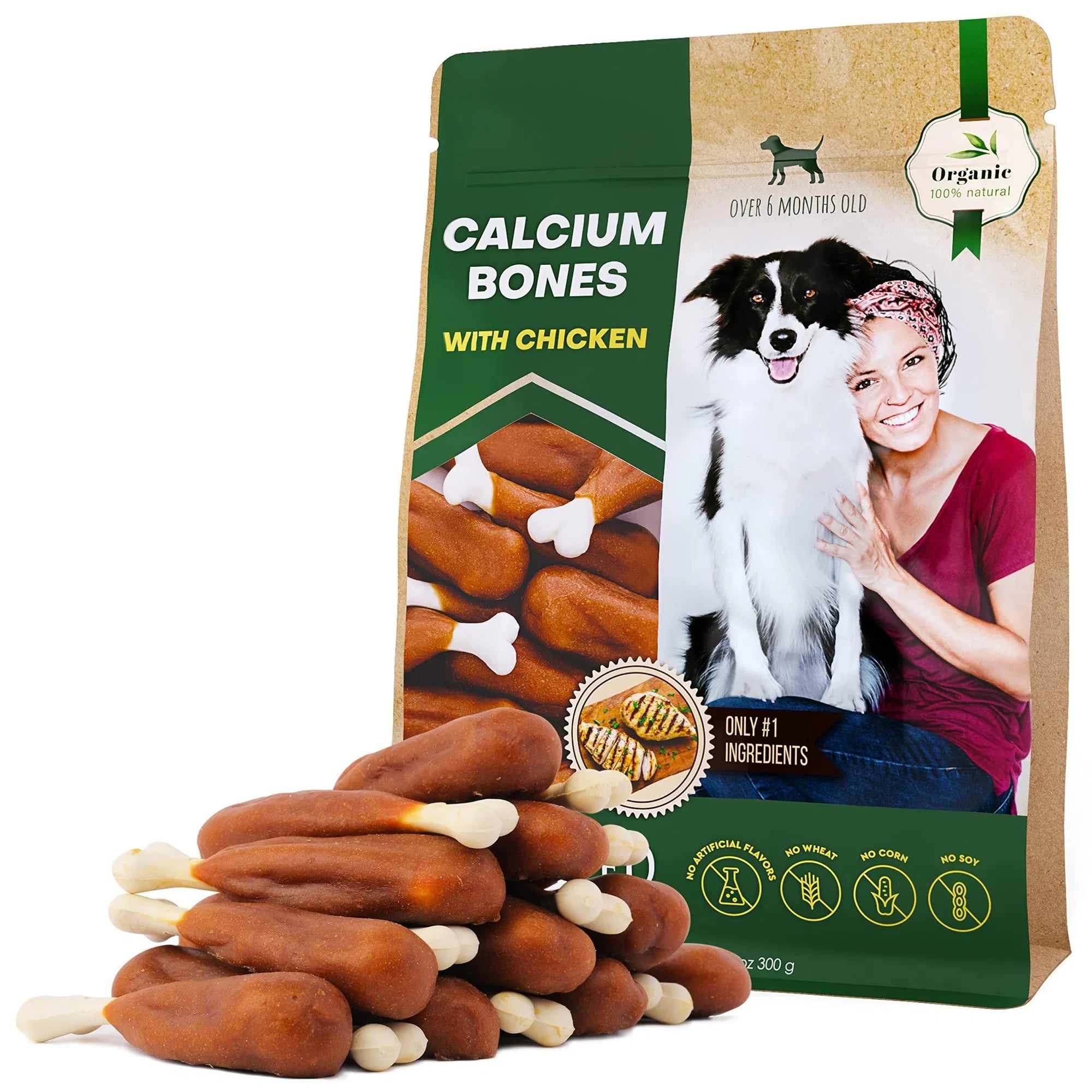 VitalBone™ | Rawhide - Free Organic Chicken & Calcium Treats - Aura Pet Elite