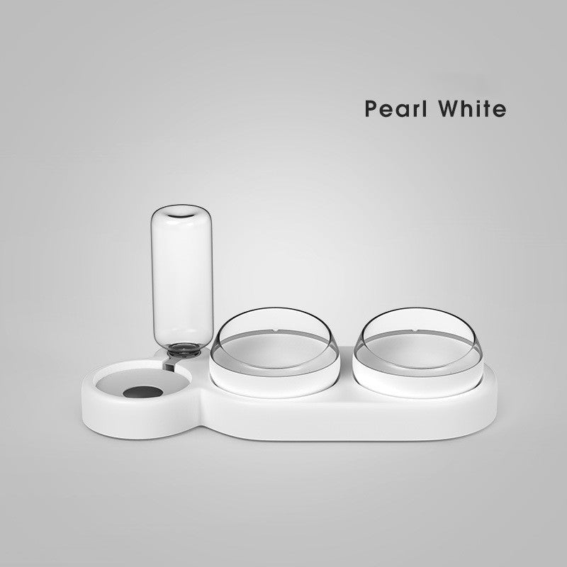 ZenDine™ | Automatic Water Fountain & Ergonomic Double Bowl - Aura Pet Elite