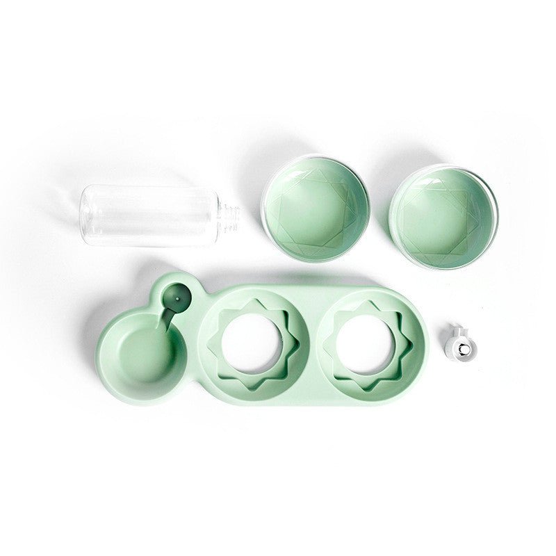 ZenDine™ | Automatic Water Fountain & Ergonomic Double Bowl - Aura Pet Elite
